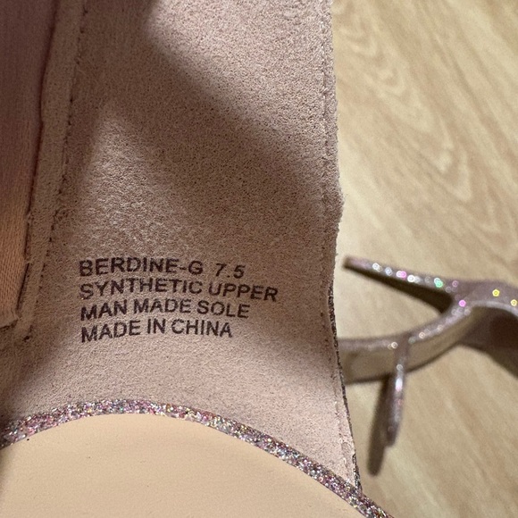 bebe Pink Strappy Heels with Stiletto Design - Picture 5 of 5